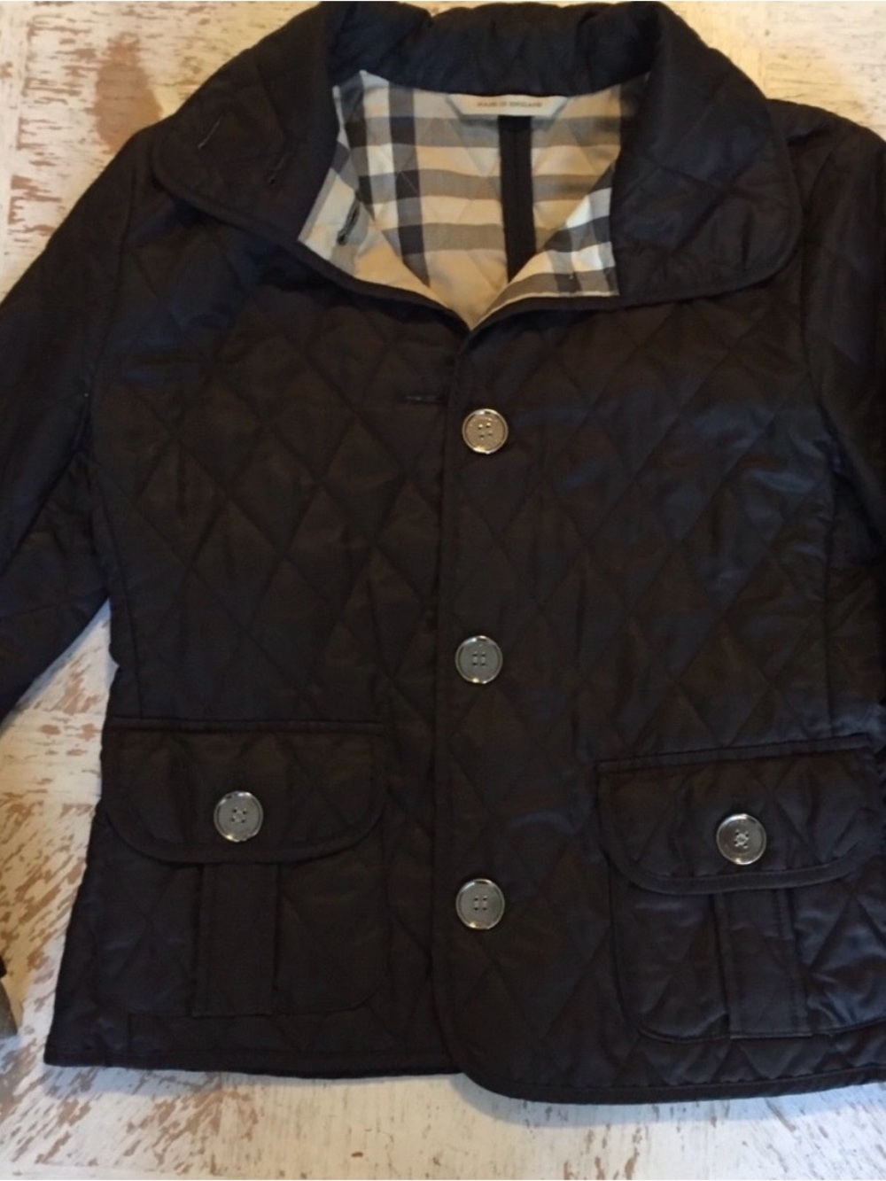 Burberry Black Quilted Jacket